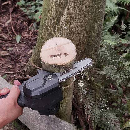 Compact Power - Rechargeable Handheld Mini Battery Powered Chainsaw – Lightweight with Anti-Slip Handle 3