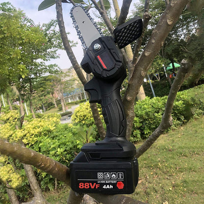 Compact Power - Rechargeable Handheld Mini Battery Powered Chainsaw – Lightweight with Anti-Slip Handle