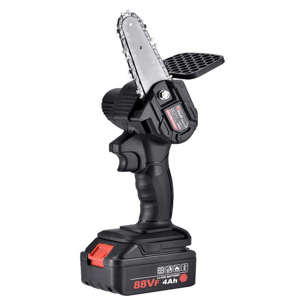 Compact Power - Rechargeable Handheld Mini Battery Powered Chainsaw – Lightweight with Anti-Slip Handle 4