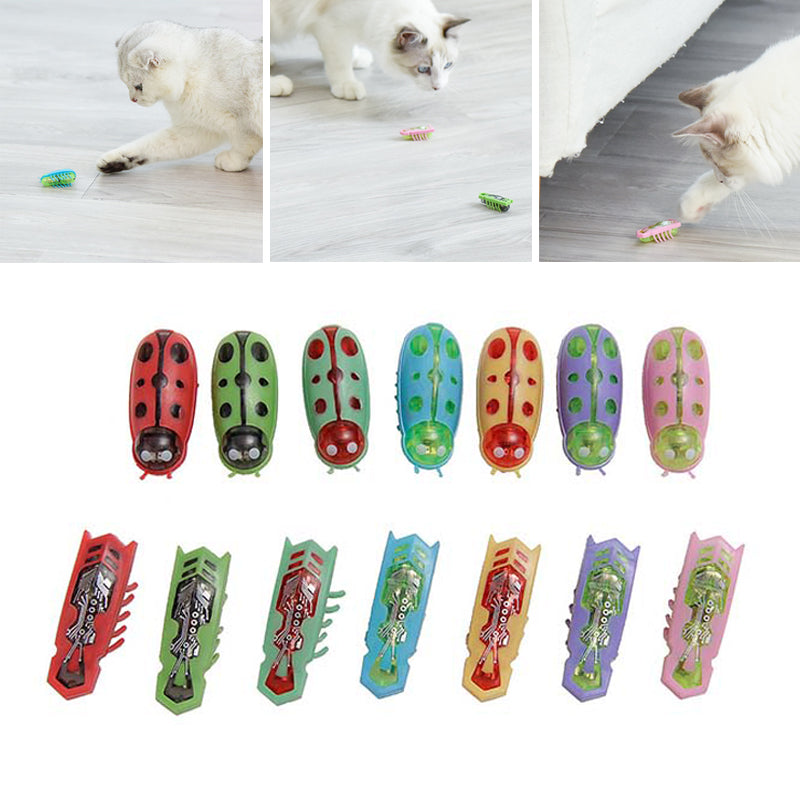Interactive Mini Electric Bug Cat Toy: Entertaining Pet Beetle Supplies