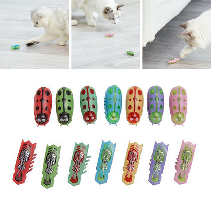 Interactive Mini Electric Bug Cat Toy: Entertaining Pet Beetle Supplies