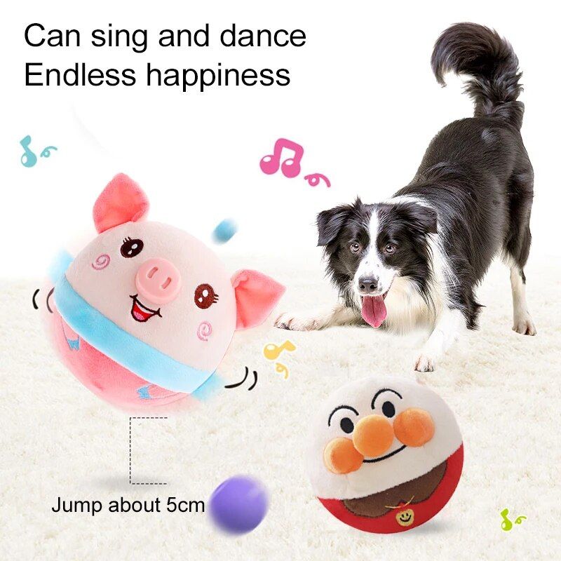 Electric Interactive Cat Toy: Self-Moving Plush Bouncing Fun for Indoor Play