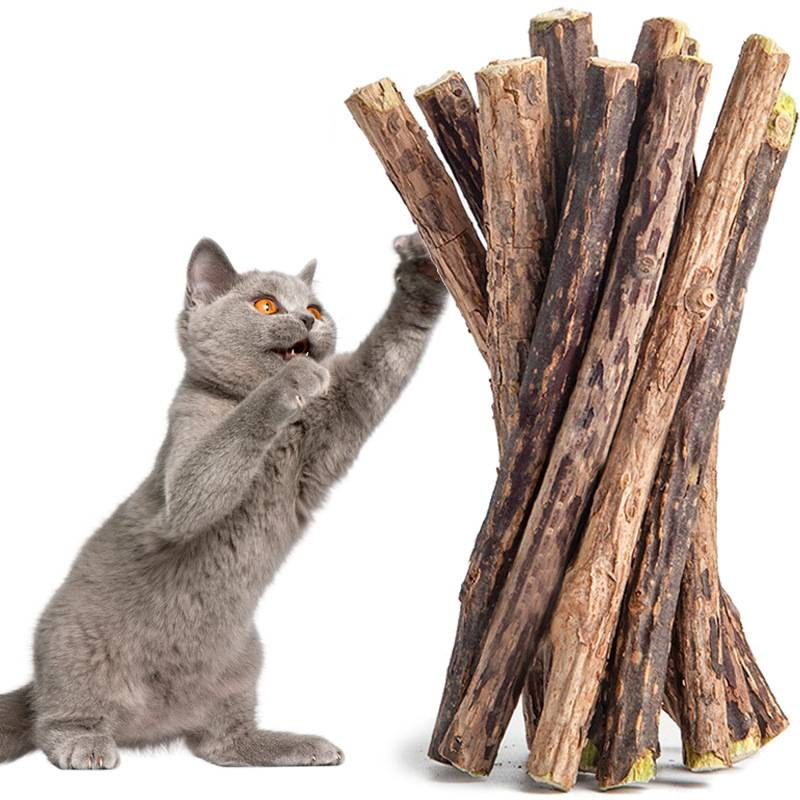 Natural Catnip Cat Molar Stick: Effective Teeth Cleaning & Pet Dental Care Snack