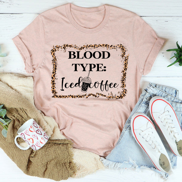 Blood Type Iced Coffee Tee ...jpg
