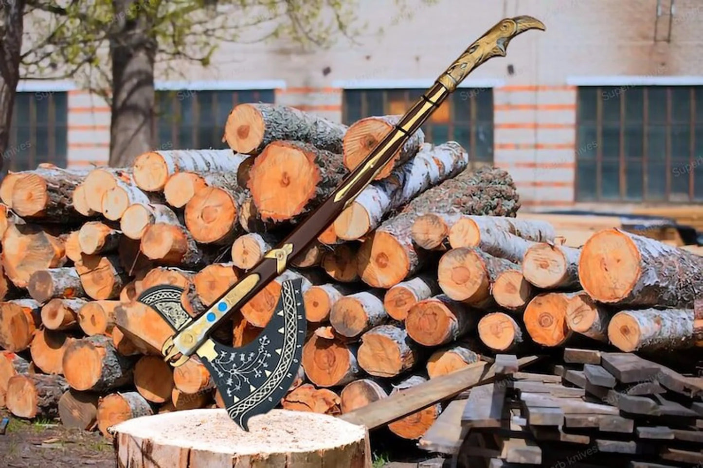 God of war - Kratos Leviathan Axe, Scandinavian axe, axe, norse axe, scandinavian axe, celtic axe, battle axe, war ax