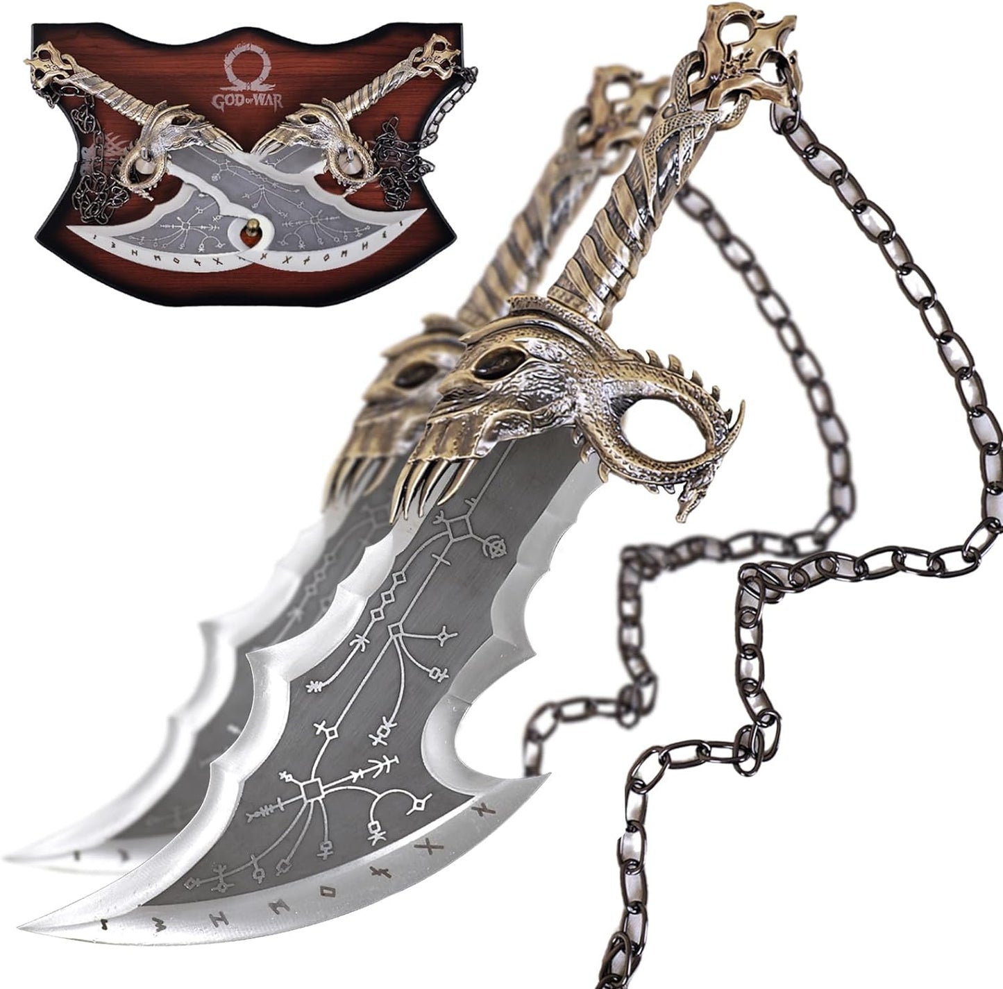 God of War Blades of Chaos Metal, God of War, God of War Blades of Chaos Sword Twin Blades, Kratos Metal Cosplay