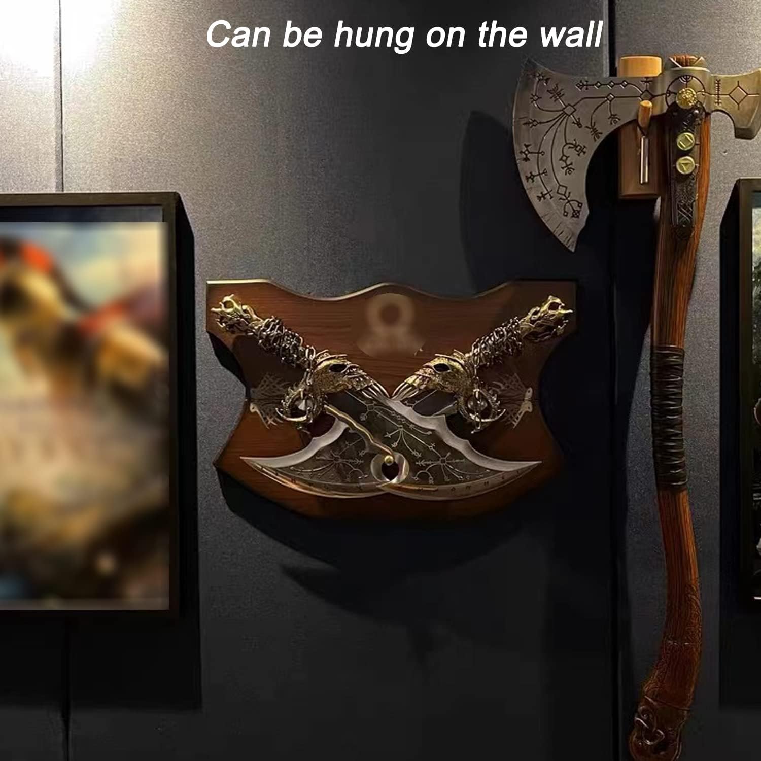 Godofwarcosplaypropweaponkratos chaosblademadeofmetalonesetoftwo badesofchaoswith