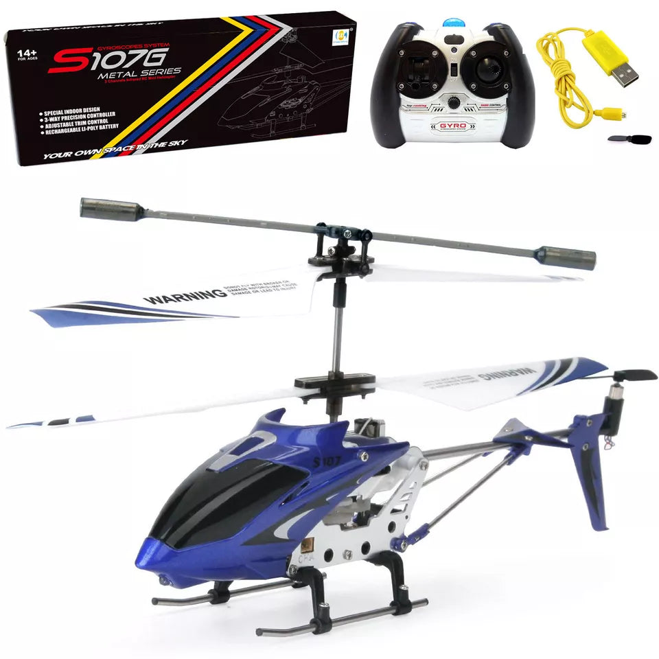 3.5CH Metal Remote Control with GYRO Stability Blue 2