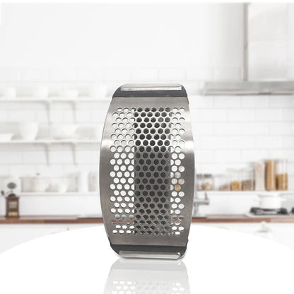 UcWxStainlessSteelGarlicPressManualGarlicMincerChoppingGarlicToolsCurveFruitVegetableCo