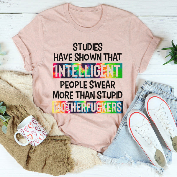 Intelligent People Swear Tee ...jpg