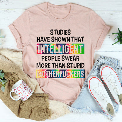 Intelligent People Swear Tee ...jpg