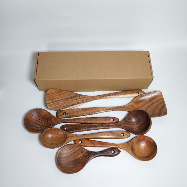 Za6O17piecessetteaktablewarespoonColanderspoonSpecialnanosoupskimmingCookingspoonWood