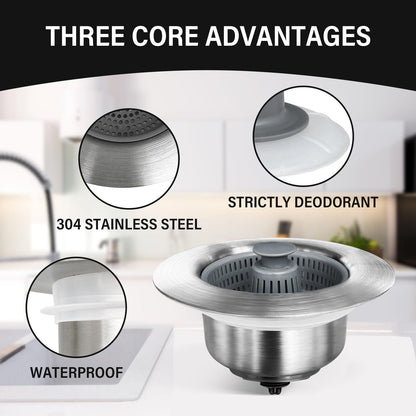 2024 New Upgraded Sink Bounce Core Drain Strainer 5