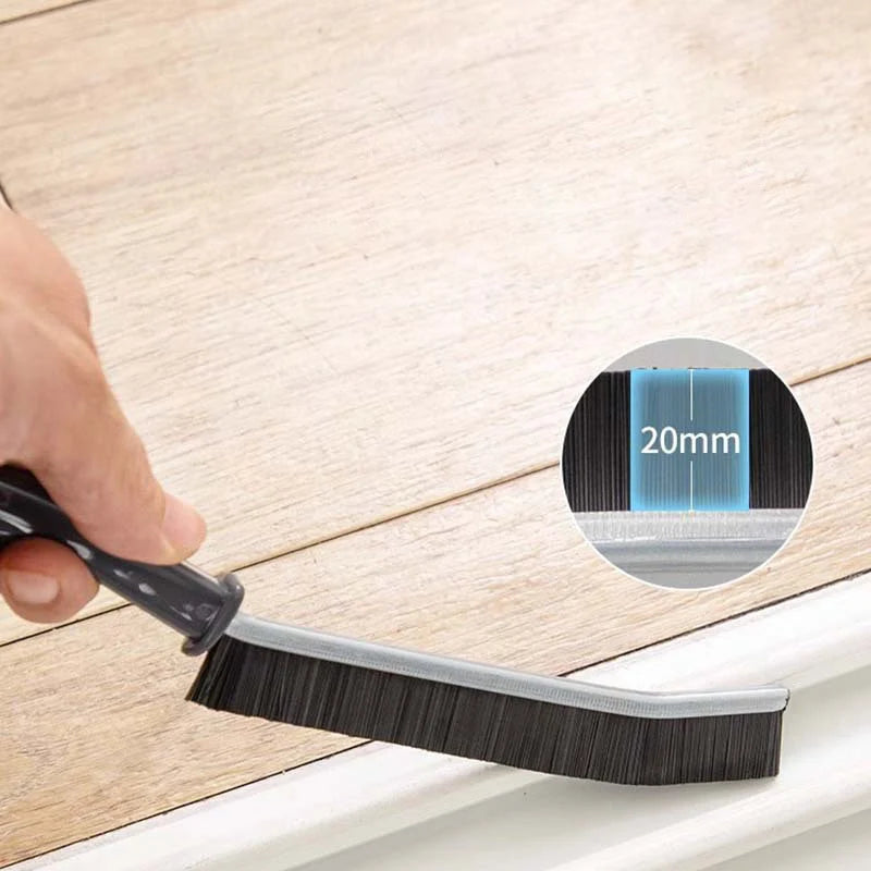 Deep reach cleaning brush for kitchen corners