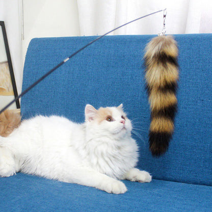 Interactive Cat Toy: Funny Plush Tail Teaser for Kitten Exercise and Playtime