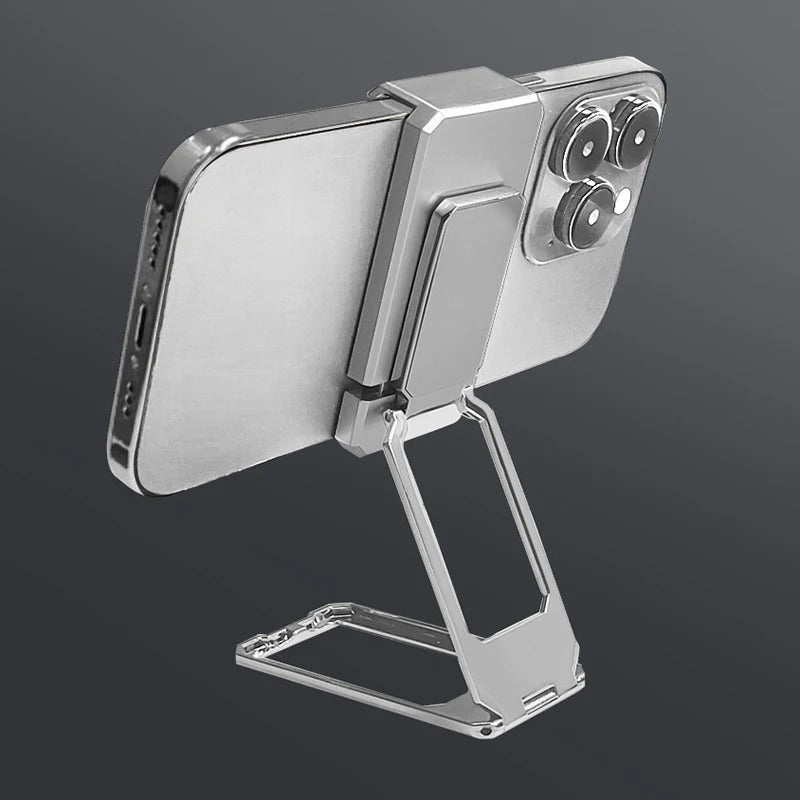 New Upgraded Back Clip Type 360 degree Folding Bracket Silver