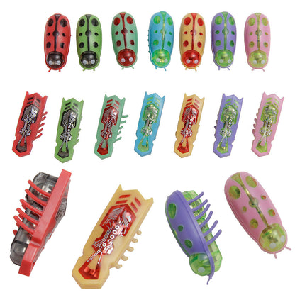 Entertaining Electric Cat Toy: Mini Robot Bugs for Cats, Battery-Operated with Vibrating Insect Action!