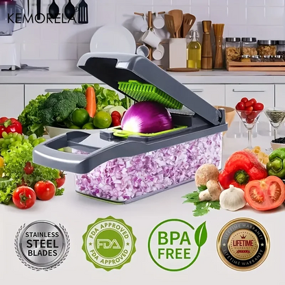 14/16 in 1 Multifunctional Vegetable Chopper Onion Chopper Handle Food Grate Food Chopper Kitchen Vegetable Slicer Dicer