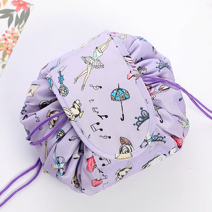 Large capacity travel makeup bag for vacations