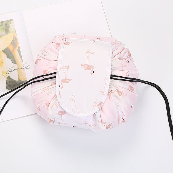 Compact makeup organizer for travel