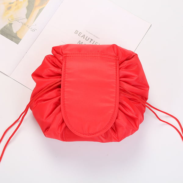 Stylish cosmetic travel pouch with floral design
