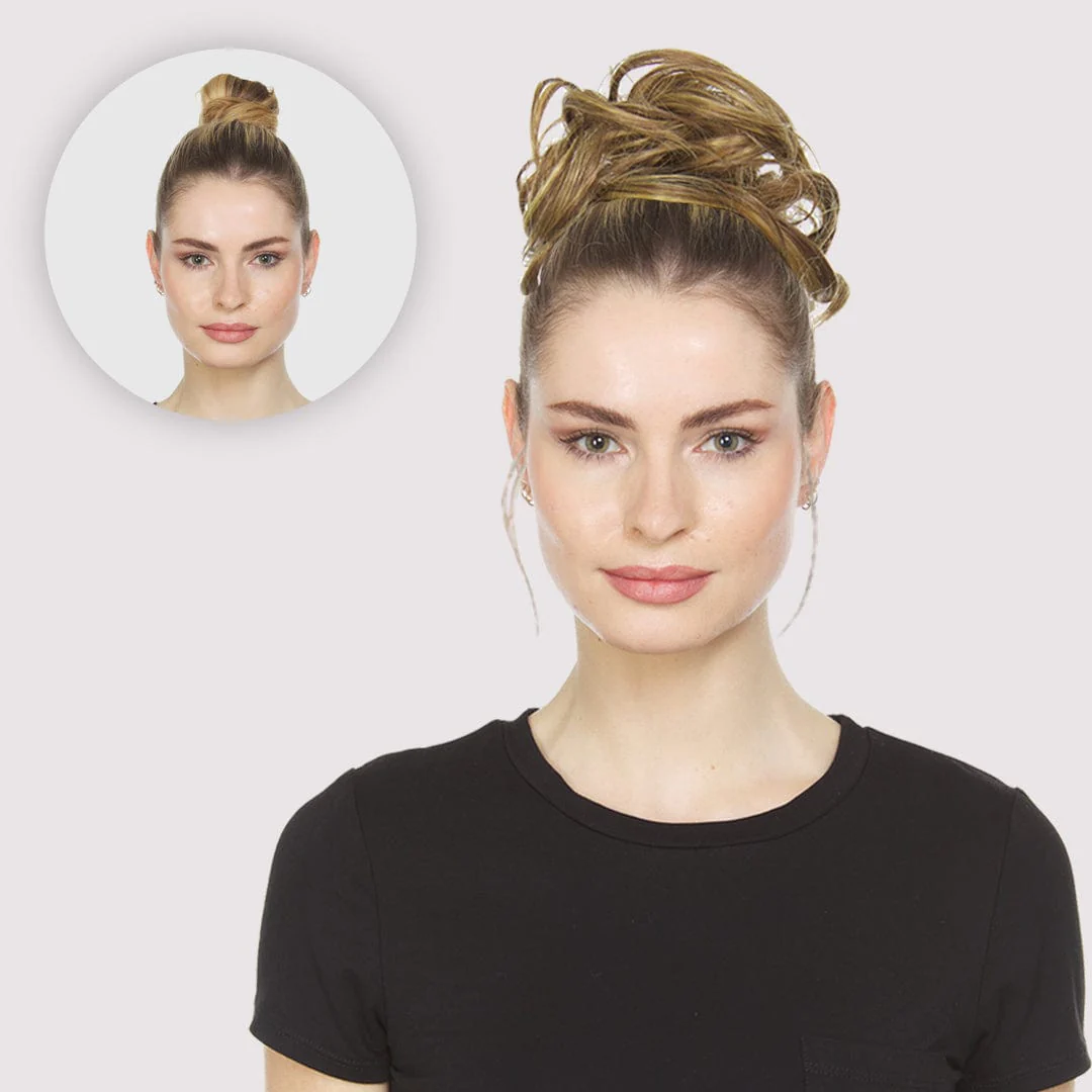 Rose Bun Hair Scrunchie