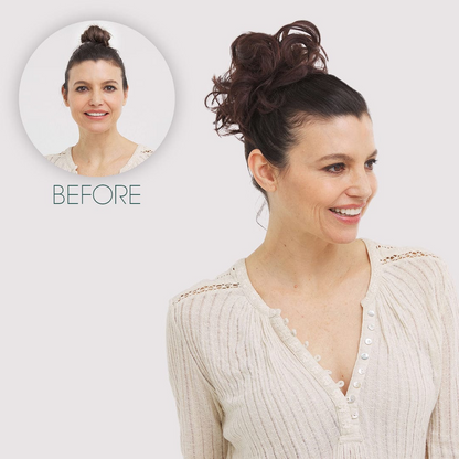 Rose Bun Hair Scrunchie 5