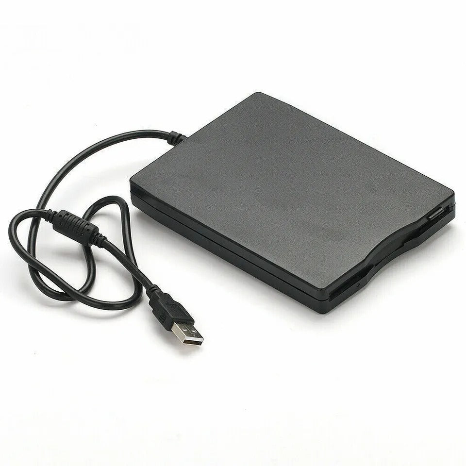 USB 2.0 3.5" Portable External Floppy Disk Drive Reader FDD for PC Laptop, High-Speed 1.44MB