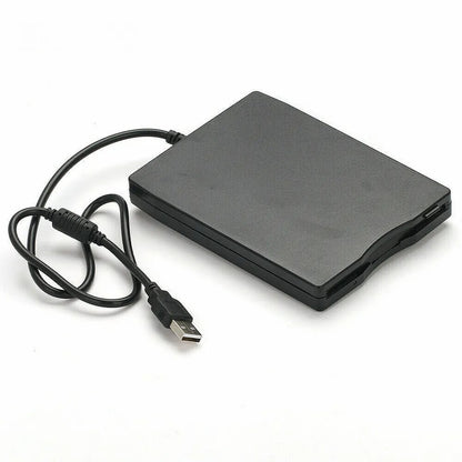 USB 2.0 3.5" Portable External Floppy Disk Drive Reader FDD for PC Laptop, High-Speed 1.44MB