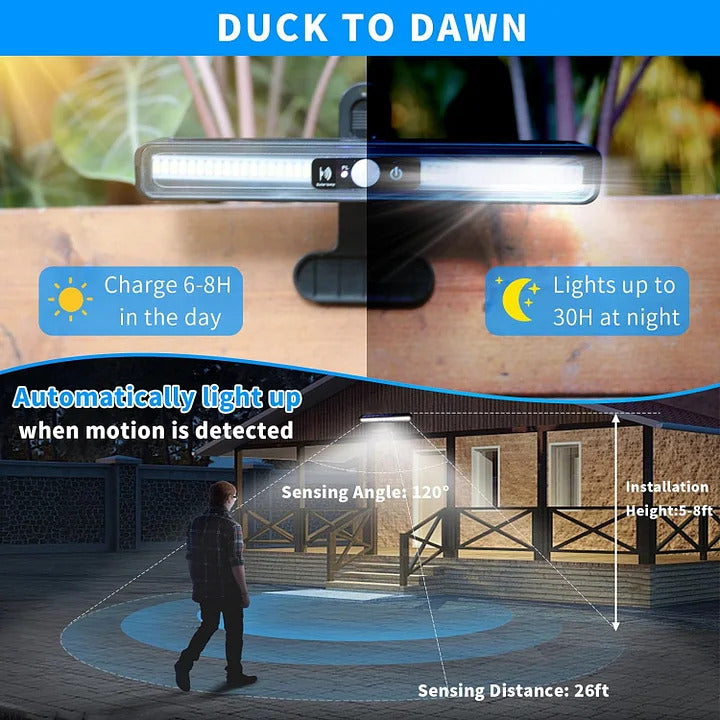 Clip On Solar Motion Lights Outdoor Waterproof4