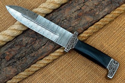 13 Inch Premium High Carbon Steel Bowie Knife 7 Inch Exceptionally Sharp Fixed Blade with 6 Inch Handle for Hunt