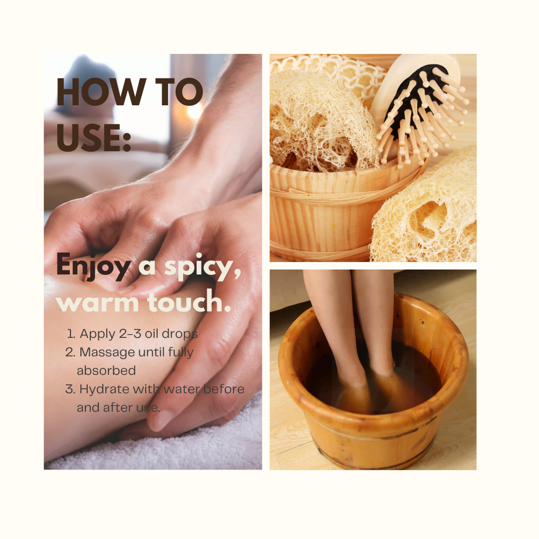Organic lymphatic drainage oils for edema