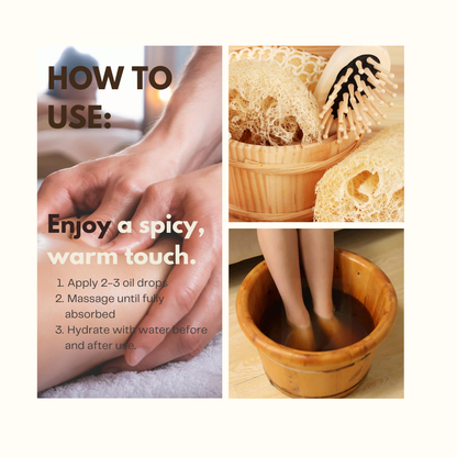 Organic lymphatic drainage oils for edema