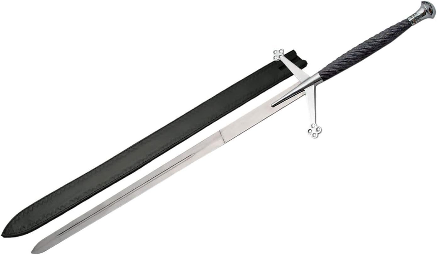 Handmade D2 Steel Sword Dagger Legendary Sword 33 Inches Long Sword Machete Hunting Claymore Sword