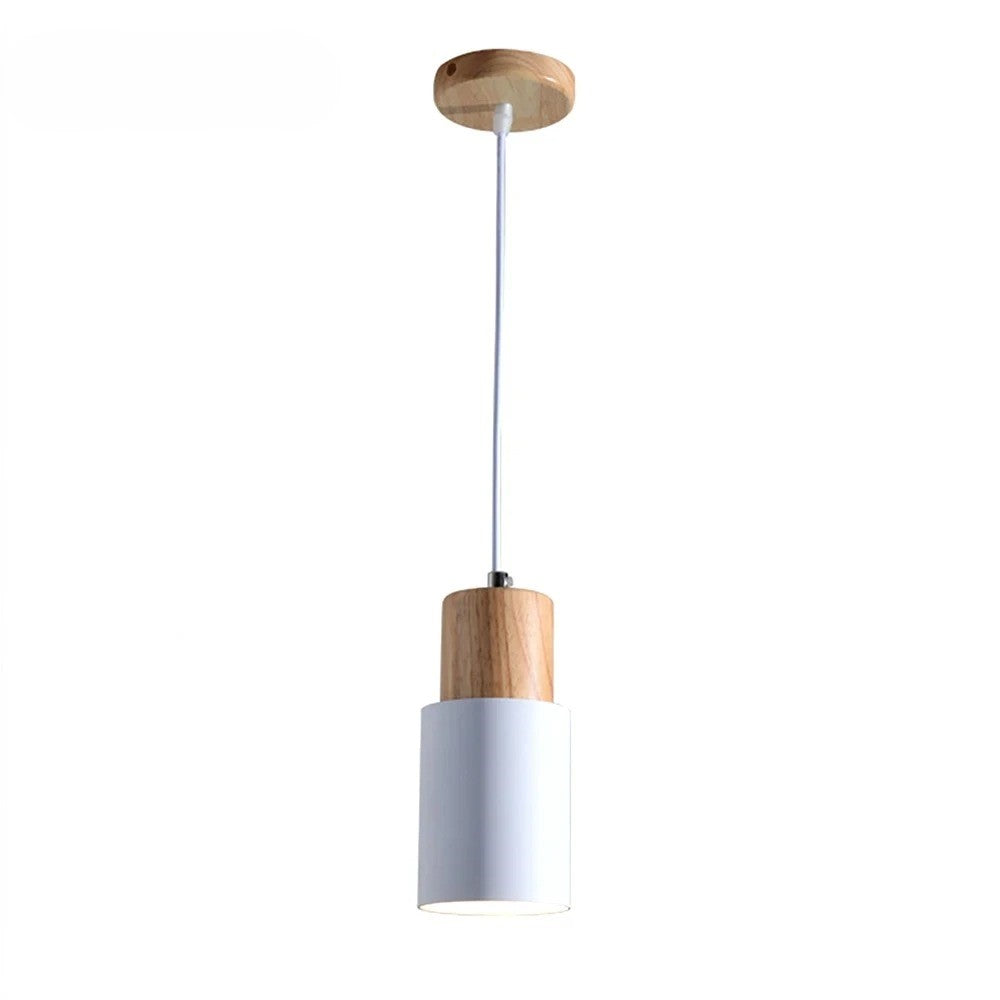 Designer Nordic Wooden Base Hanging Light white