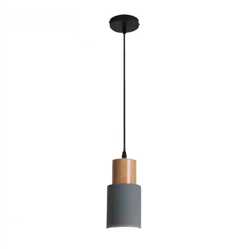 Designer Nordic Wooden Base Hanging Light grey