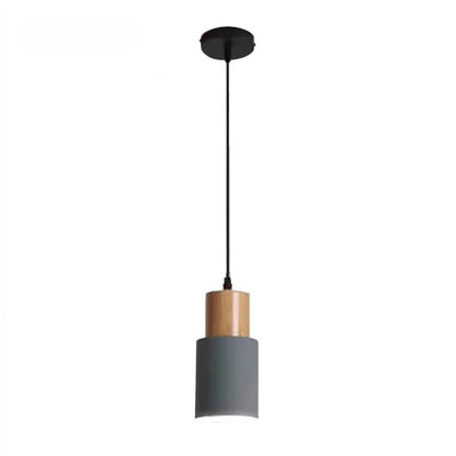 Designer Nordic Wooden Base Hanging Light grey