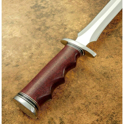 Toothpick Bowie Knife Custom Handmade Bowie Survival Knife Outdoor Hunting D2 (1).jpg