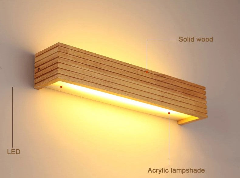 Statuto - Modern Nordic Wooden Wall Lamp5