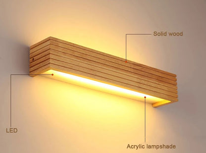 Statuto - Modern Nordic Wooden Wall Lamp5