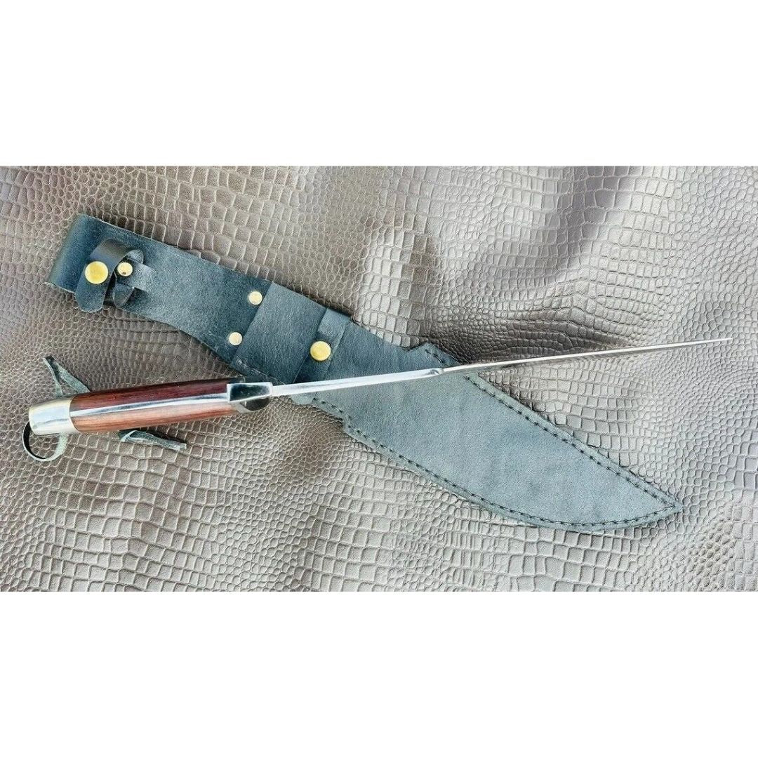 Mirror Polished Bowie Knife Custom Handmade Bowie Knife Survival Outdoor Knife (2).jpg