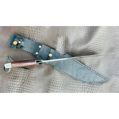 Mirror Polished Bowie Knife Custom Handmade Bowie Knife Survival Outdoor Knife (2).jpg