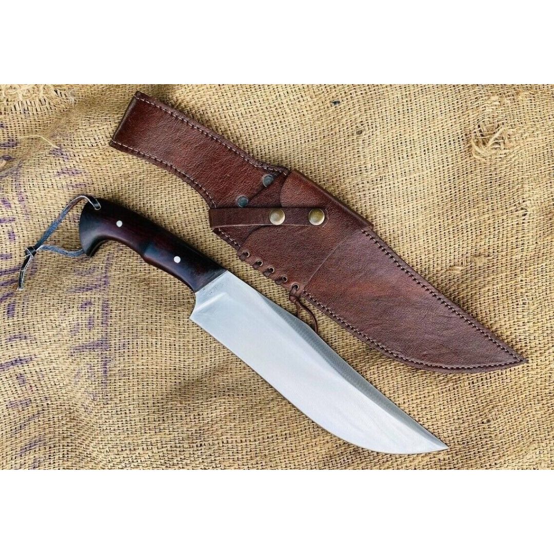 Fixed Blade Hunting Bowie Knife Custom Handmade Full Tang Survival Knife Outdoor (5).jpg