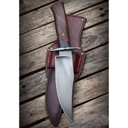 Fixed Blade Hunting Bowie Knife Custom Handmade Full Tang Survival Knife Outdoor (2).jpg