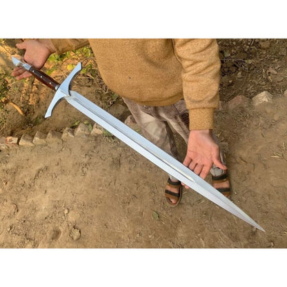 Toothpick Handmade Sword D2 Tool Steel Viking Sword Forged Custom Made Survival (3).jpg