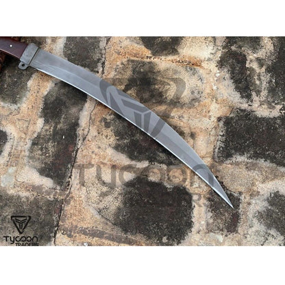Moon Sword Full Tang Handmade Sword Carbon Steel Viking Sword Hunting Survival (2).jpg