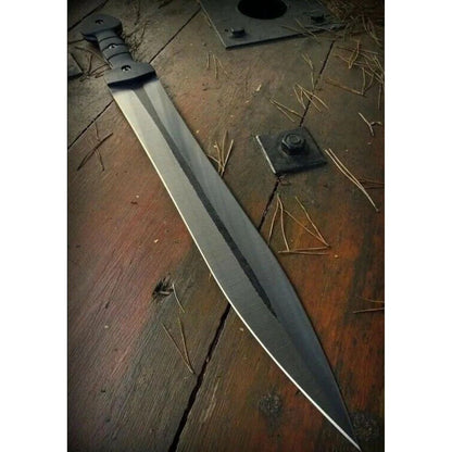 Fully Forged Custom Handmade Sword Carbon Steel Oil Tampered Sword Double Edge