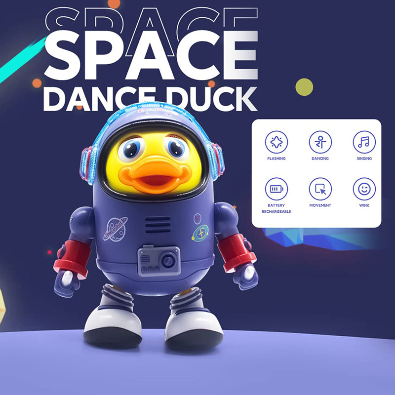 Interactive dancing duck toy for infants