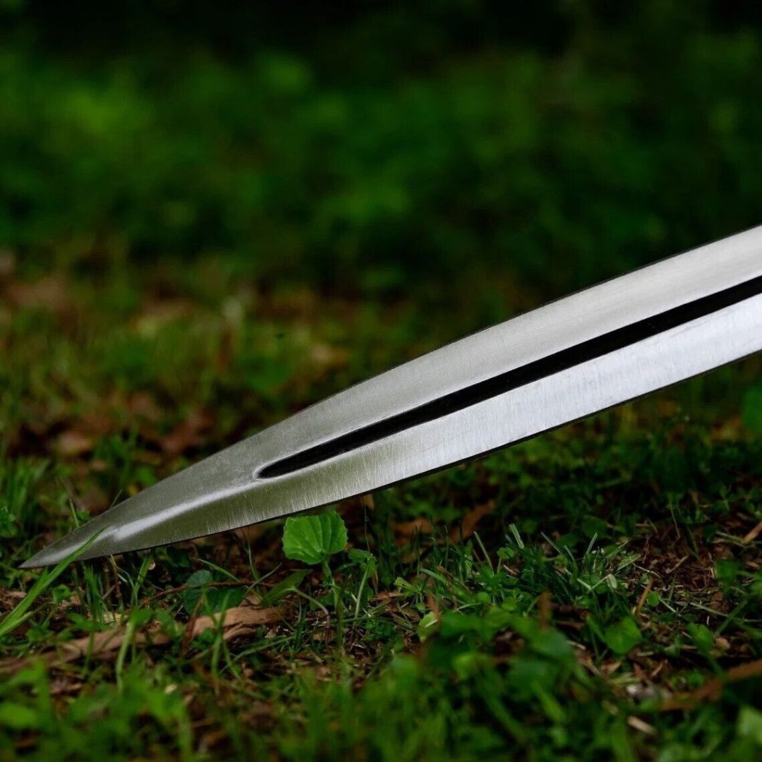 Handmade Sword D2 Steel Viking Sword Hunting Unique Sword Survival Double Edged (3).jpg