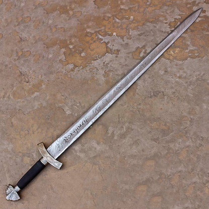 hand forged damascus steel sword 512 layer high carbon blade